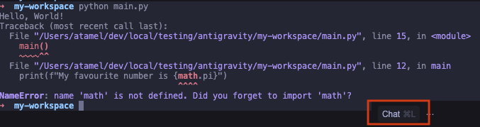 Send terminal to agent