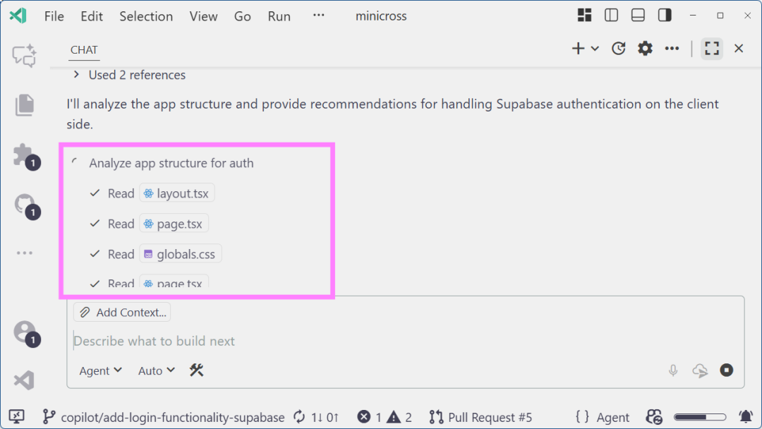 Subagent 正在执行中