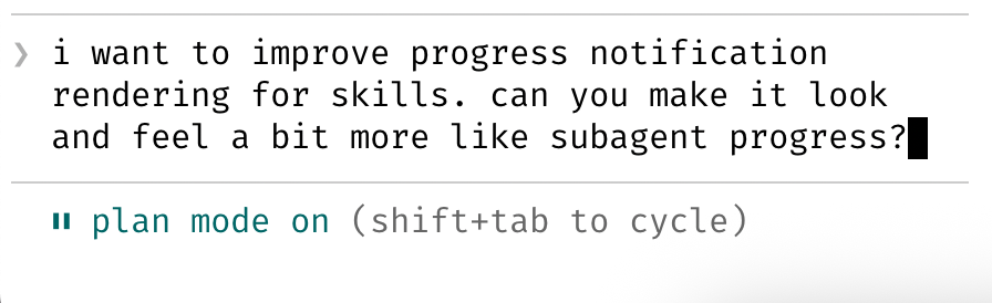 Plan Mode 界面：Claude 输出分步计划，可编辑确认