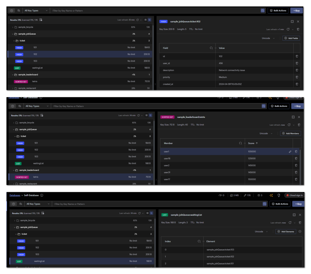 Edit Lists, Sets, Hashes