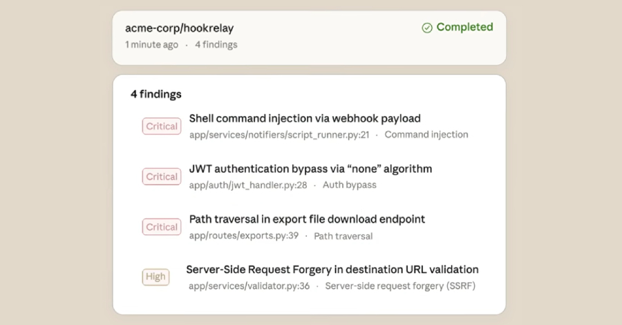 （上图：VentureBeat 报道截图，展示 Claude 发现的漏洞数量与传统工具对比）
