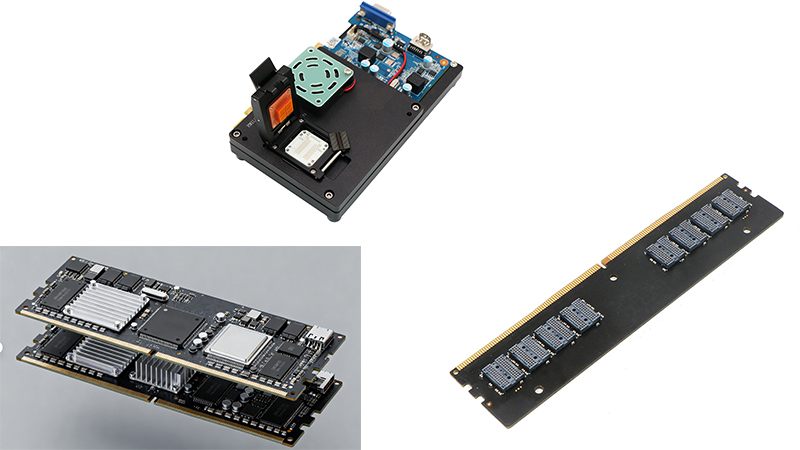 DDR4-LPDDR4/4X-LPDDR5/5X芯片测试夹具治具