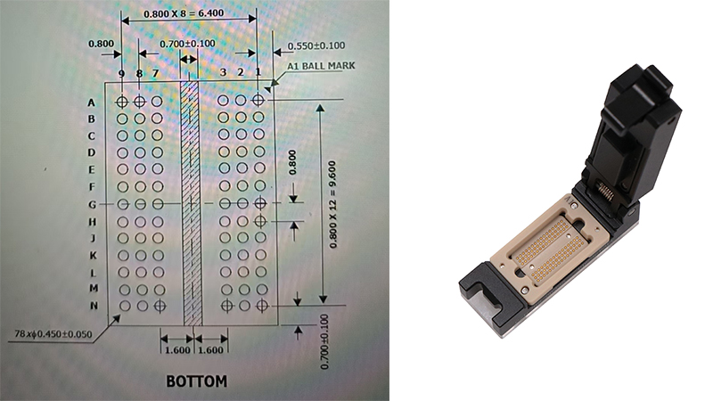 DDR4-LPDDR4/4X-LPDDR5/5X芯片测试夹具治具