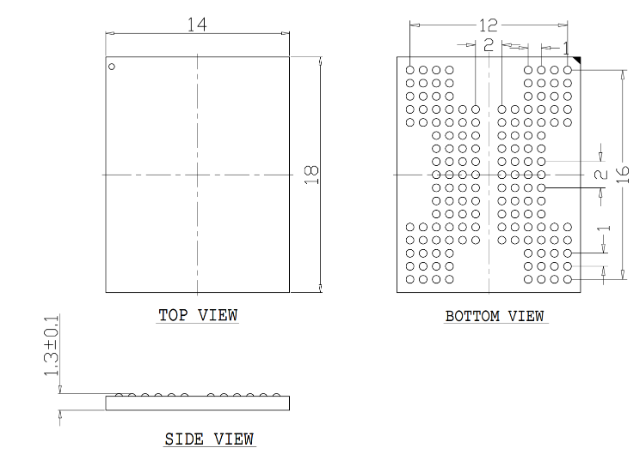 BGA132/BGA152/BGA154/BGA169存储芯片测试