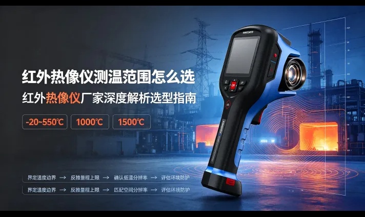 红外热像仪测温范围怎么选：-20~550℃/1000℃/1500℃/2000℃