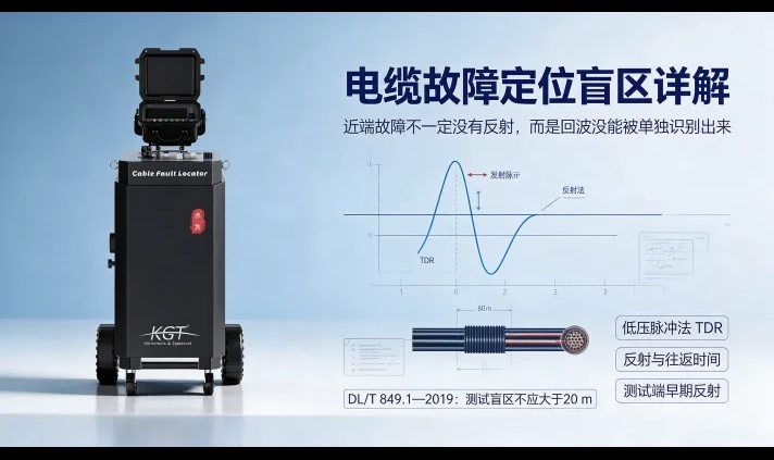 电缆故障定位仪测试盲区：近端故障为何难测？