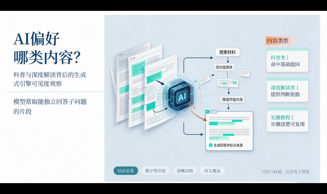 Geo优化中AI偏好哪类内容？科普与深度解读