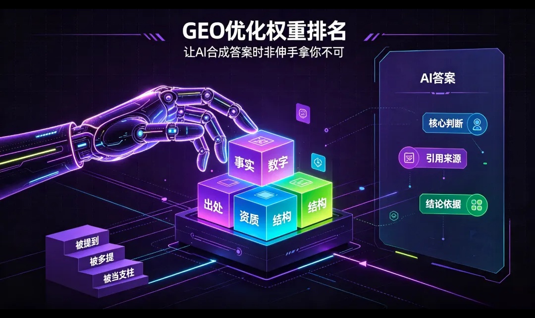 GEO优化：如何提升内容在AI答案中的权重排名