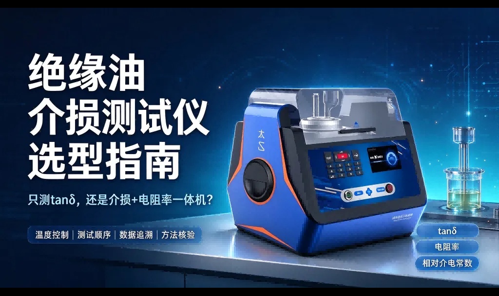 只测 tanδ 还是买介损+电阻率一体机？绝缘油检测选型指南