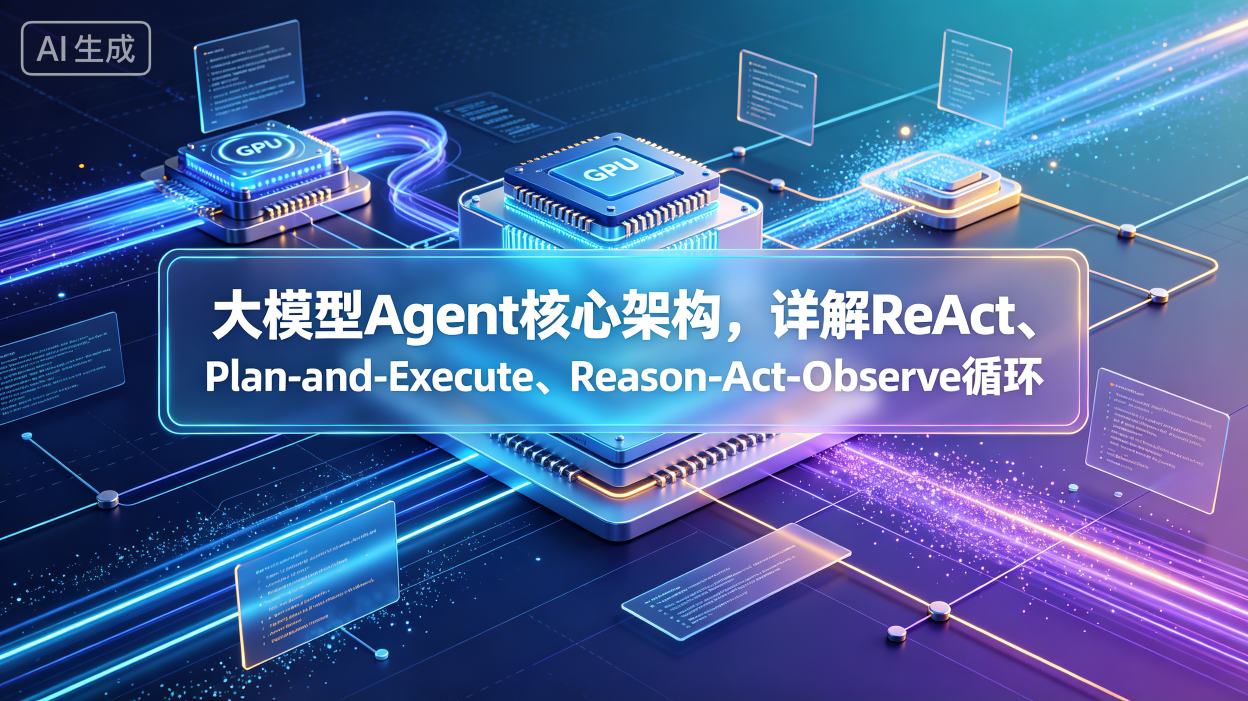 大模型Agent核心架构，详解ReAct、Plan-and-Execute、Reason-Act-Observe循环21.6