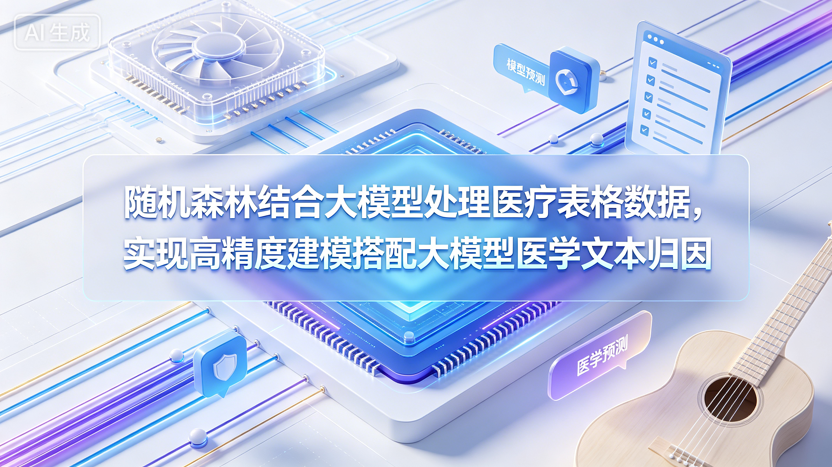 随机森林结合大模型处理医疗表格数据，实现高精度建模搭配大模型医学文本归因19.5
