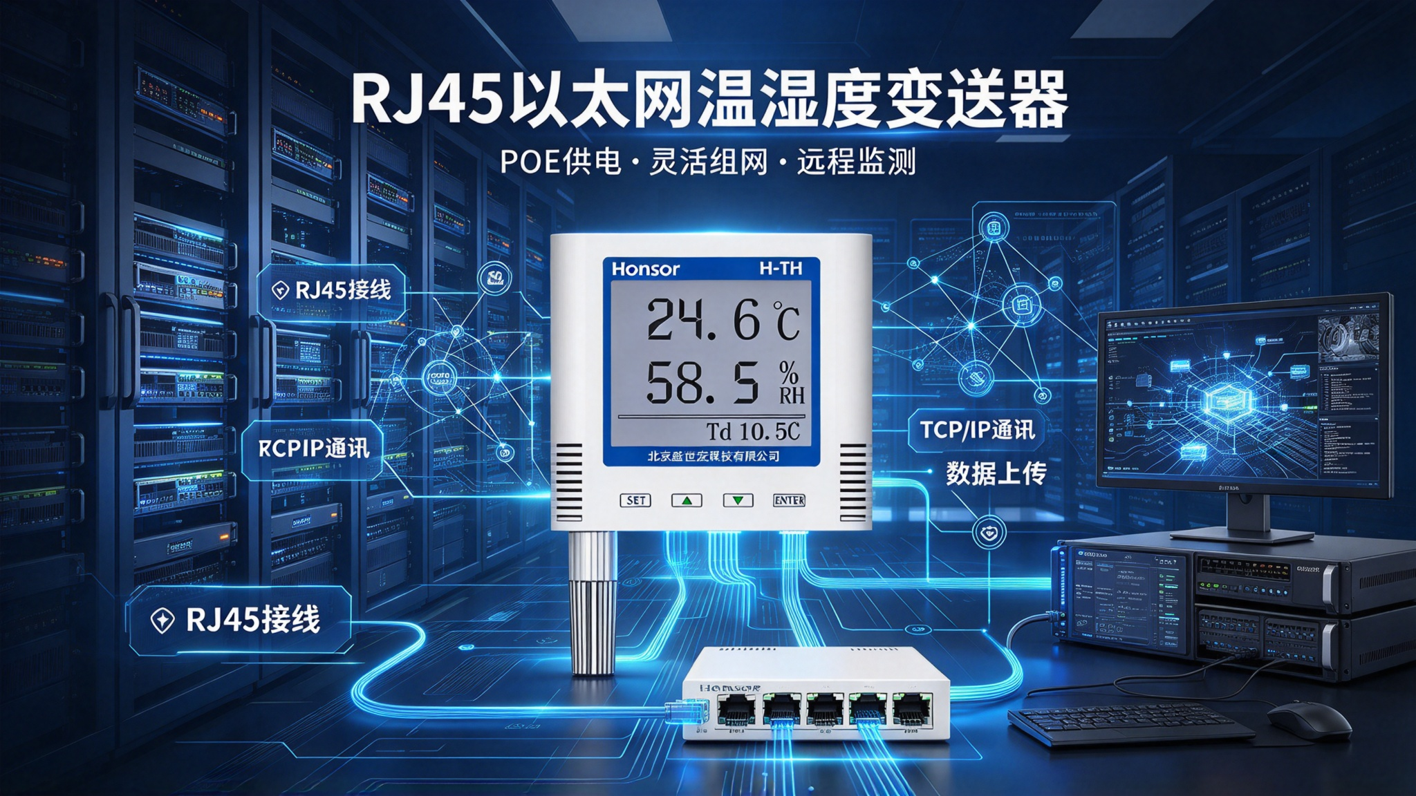 TCP/IP与UDP双协议选型：元器件车间温湿度传感器组网调试经验分享