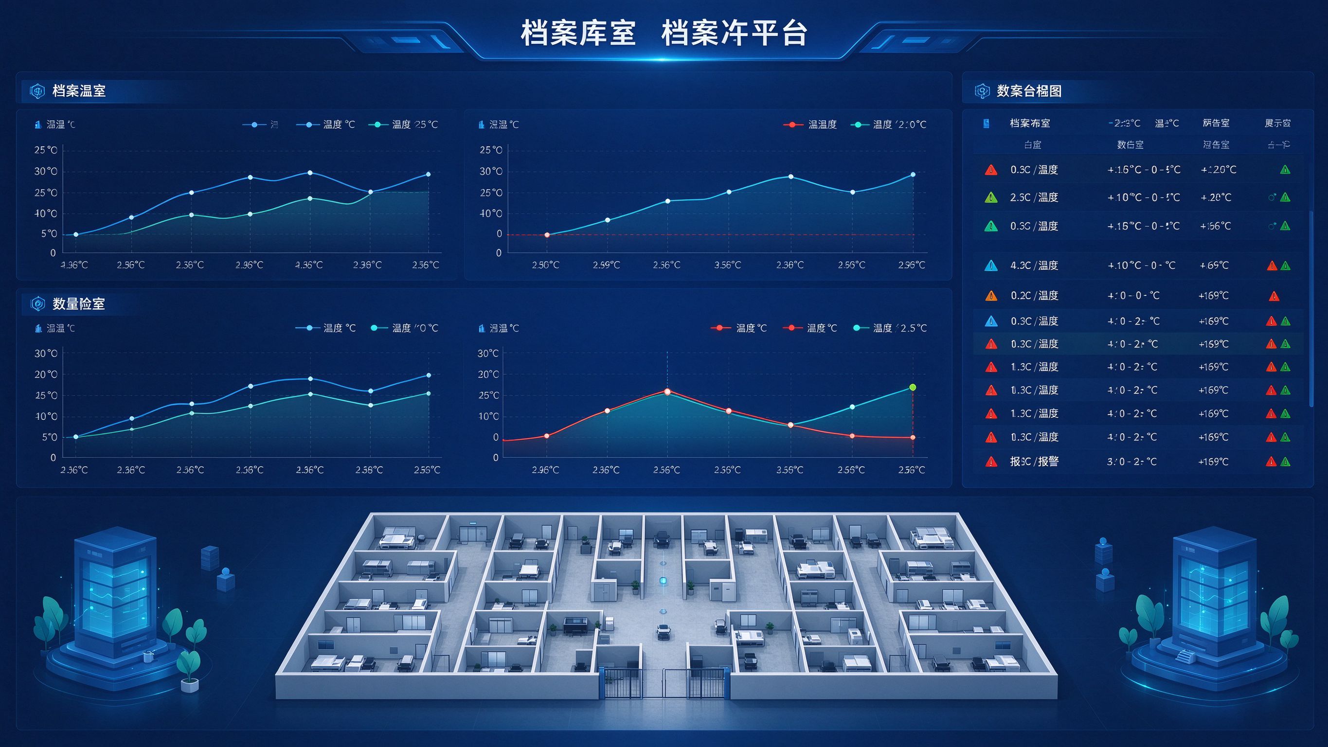 档案库房温湿度数据异常分析平台总览
