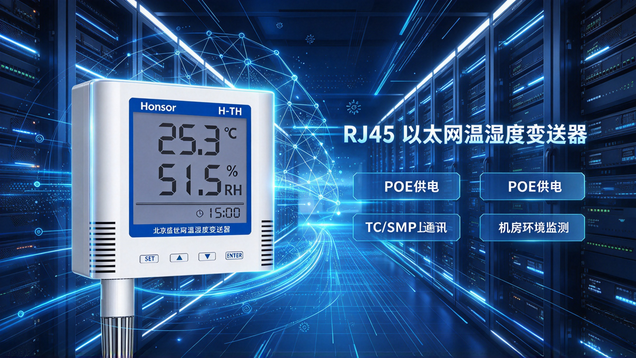 以太网传感网络：TCP/IP 架构下机房温湿度变送器跨网段通讯调试