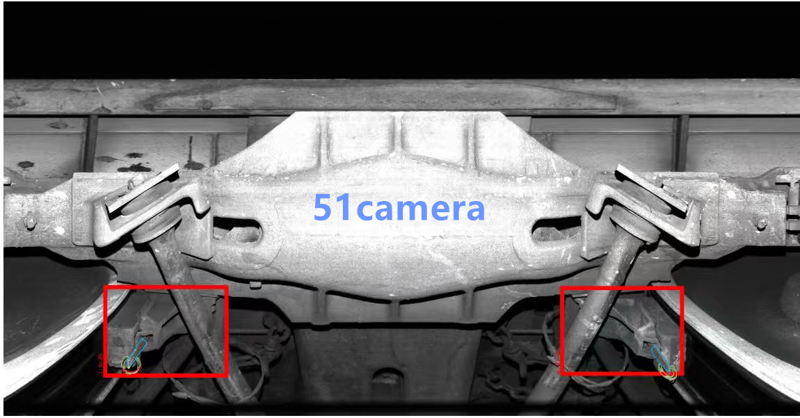 列车车底成像效果（部分截取）