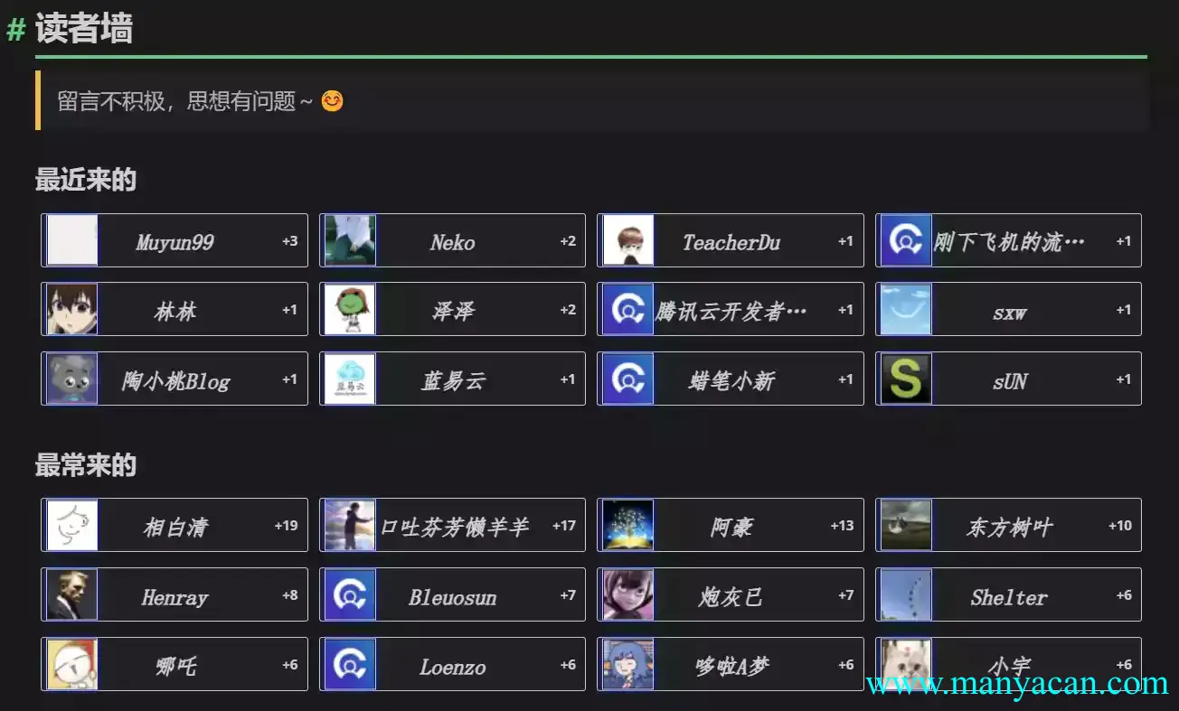 「Typecho」读者墙的实现方法
