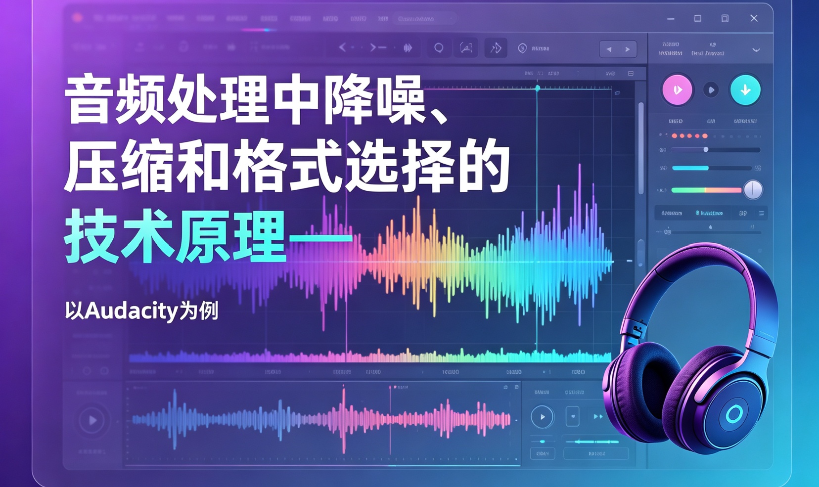 音频处理中降噪、压缩和格式选择的技术原理&mdash;&mdash;以Audacity为例