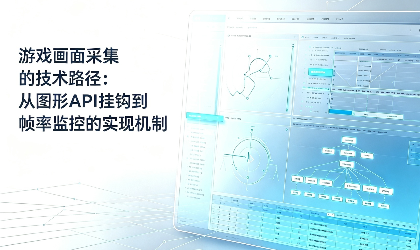 游戏画面采集的技术路径：从图形API挂钩到帧率监控的实现机制