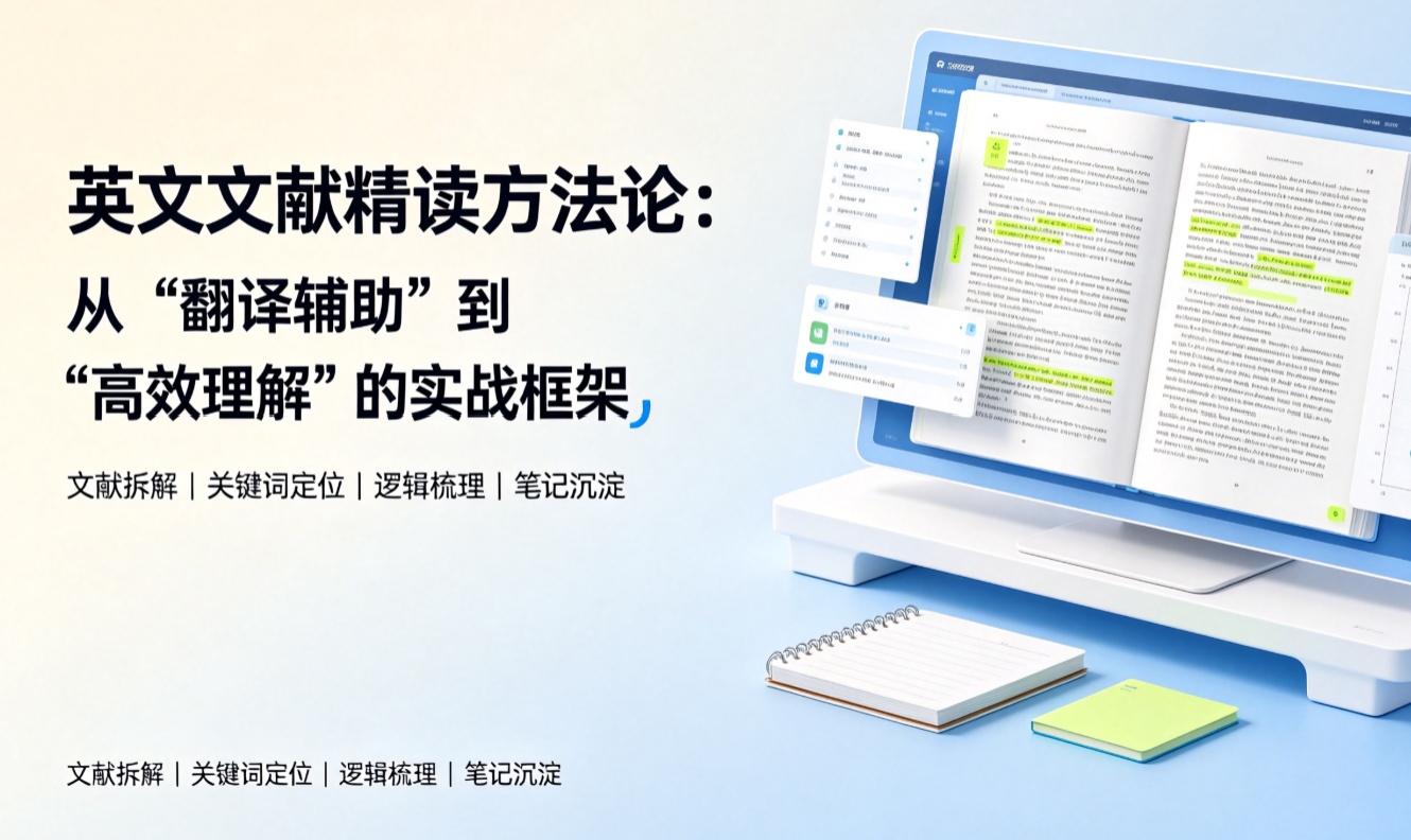 英文文献精读方法论：从"翻译辅助"到"高效理解"的实战框架