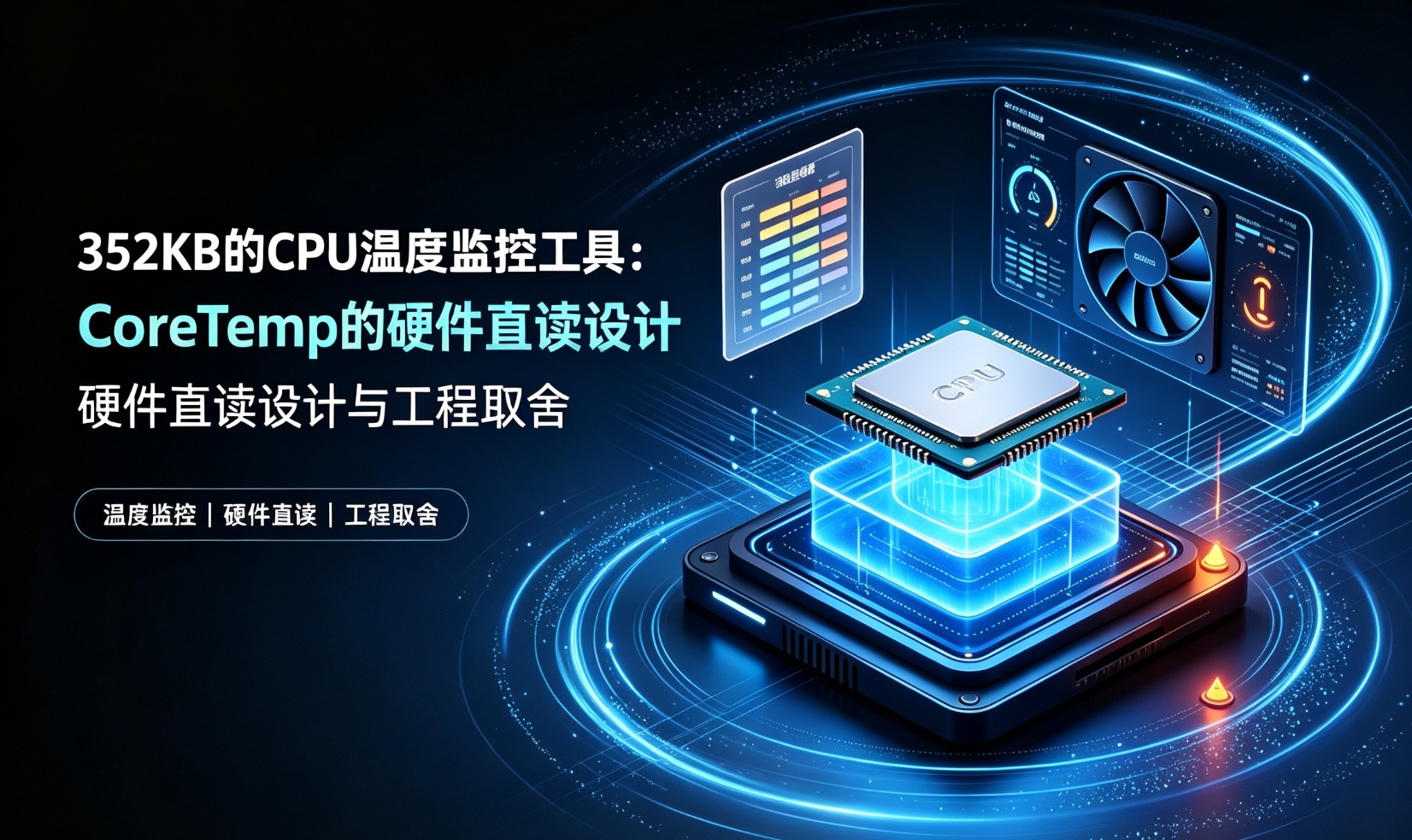 352KB的CPU温度监控工具：CoreTemp的硬件直读设计与工程取舍