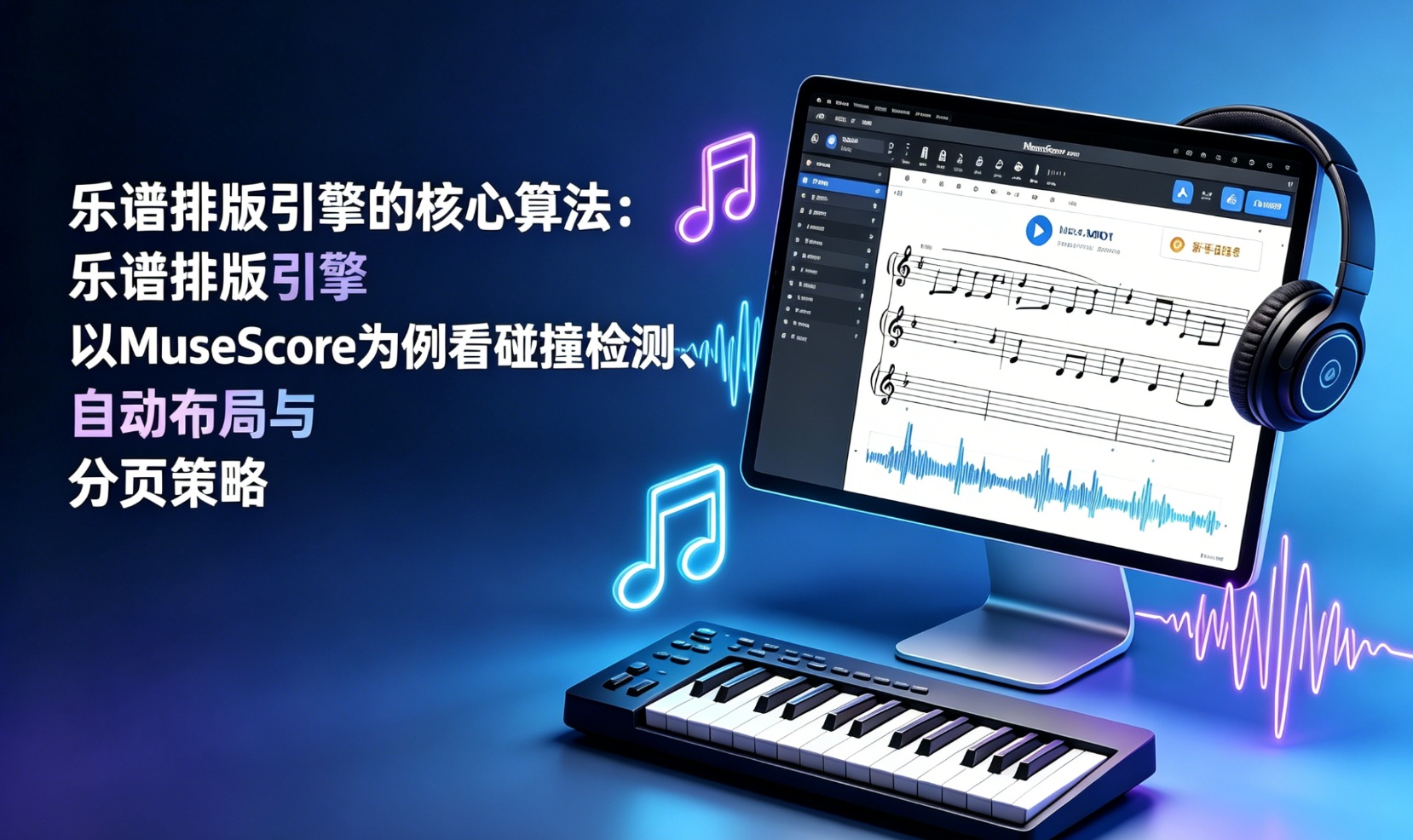 乐谱排版引擎的核心算法：以MuseScore为例看碰撞检测、自动布局与分页策略