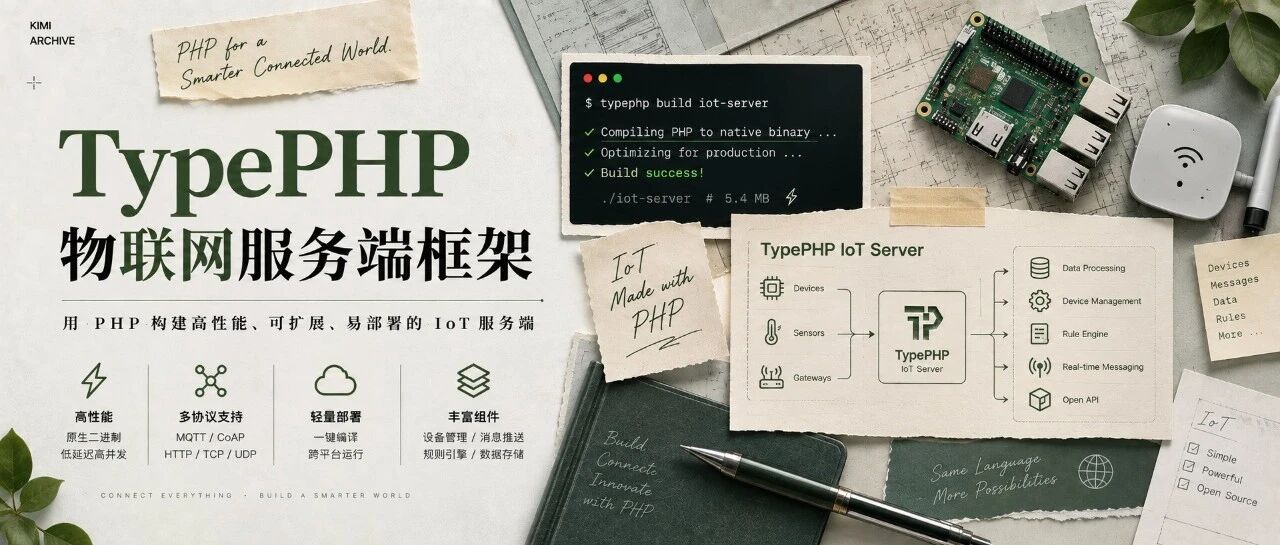 基于 TypePHP 物联网服务端原生编译框架