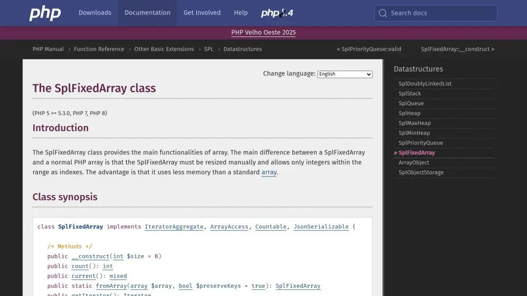 SplFixedArray