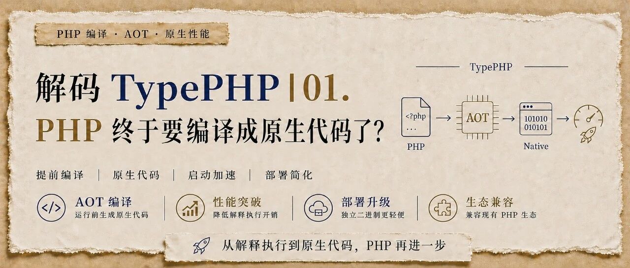 解码 TypePHP〡01. PHP 终于要编译成原生代码了？