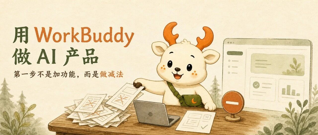 用 WorkBuddy 做 AI 产品，第一步不是加功能，而是做减法