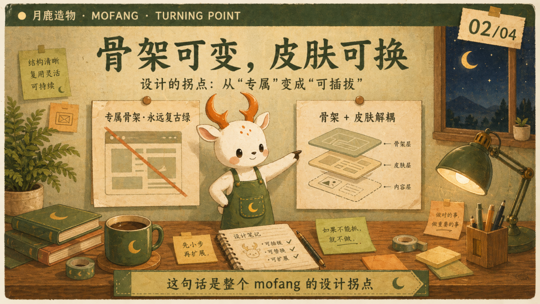 骨架可变,皮肤可换