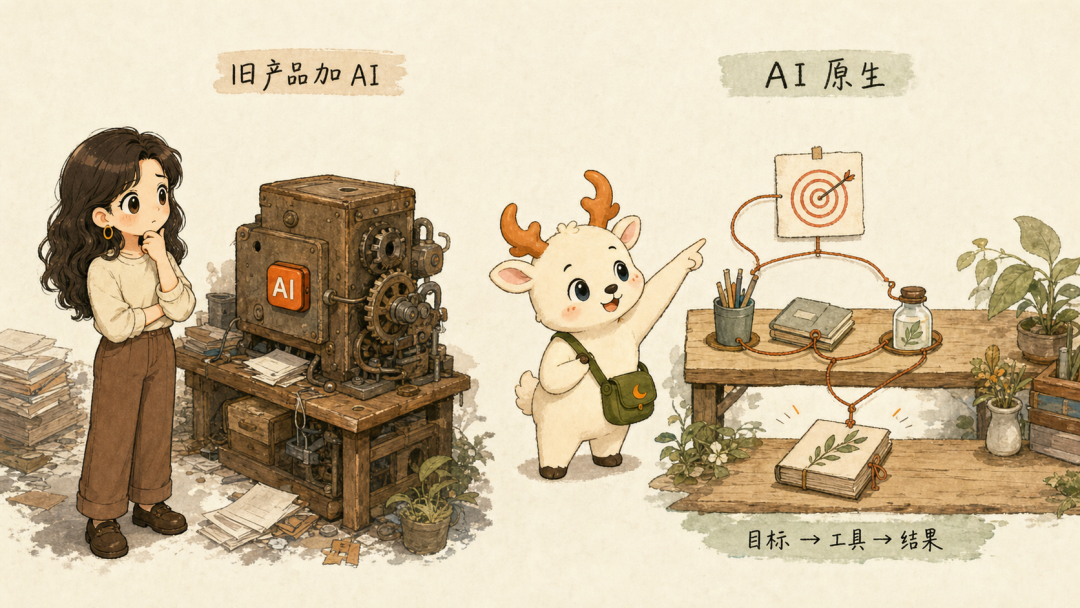 旧产品加 AI，和 AI 原生产品