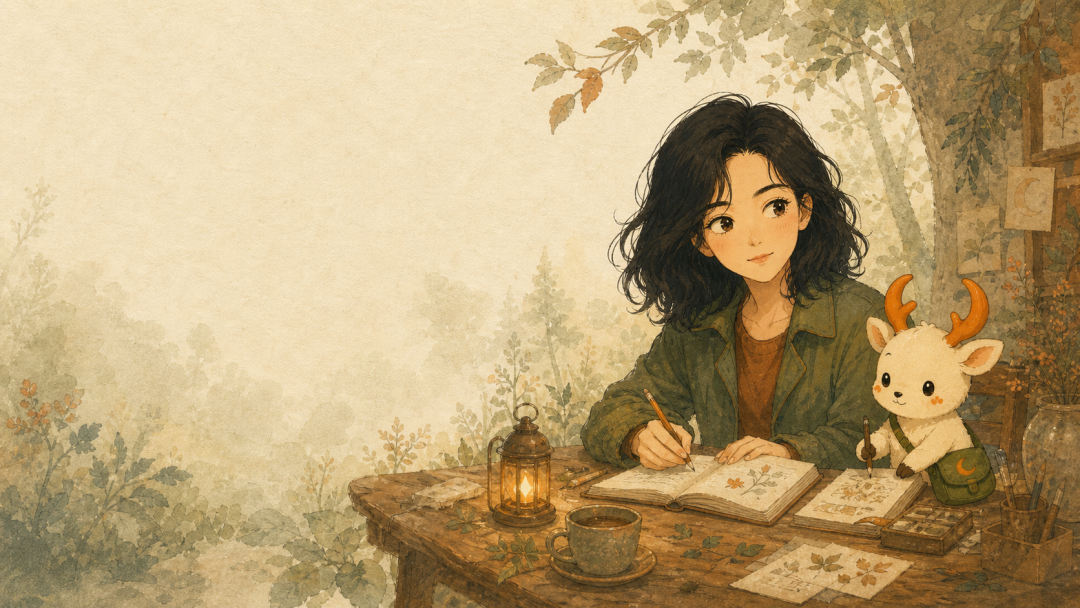 月鹿共创森林背景原图