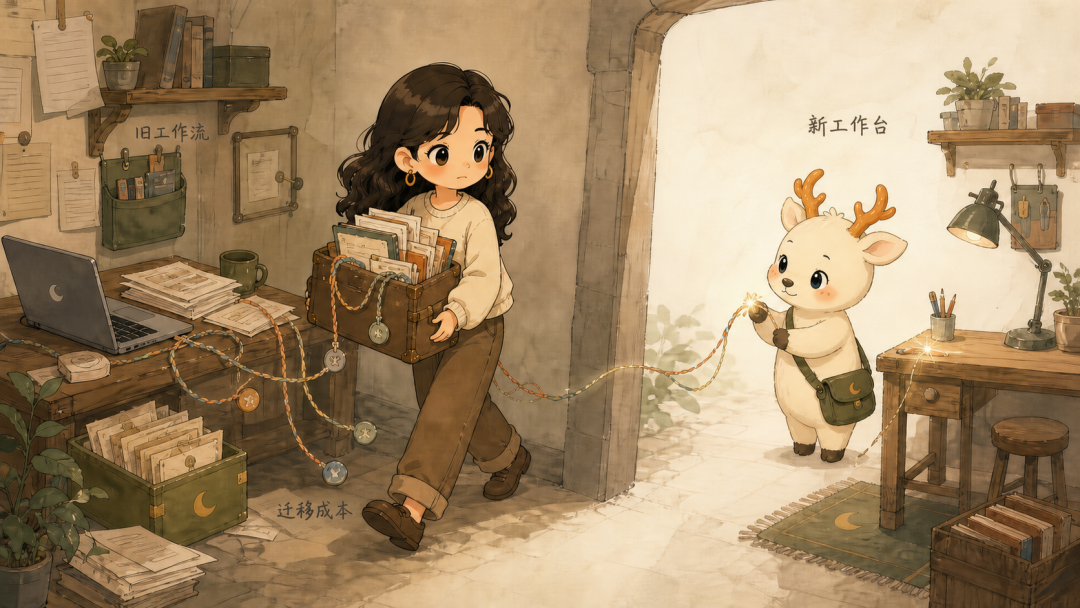 迁移成本：旧工作流和新工作台