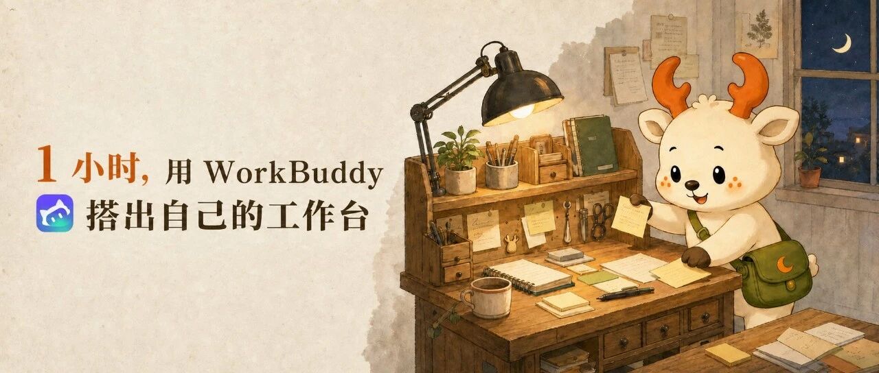 我把每天要做的事说给 WorkBuddy，1 小时后有了自己的工作台