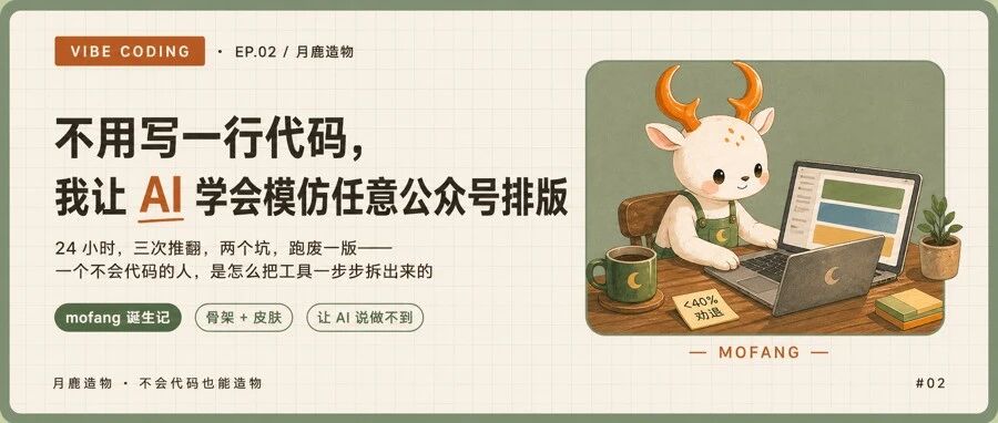不用写一行代码，AI 帮我复刻任意公众号的排版 + 配色