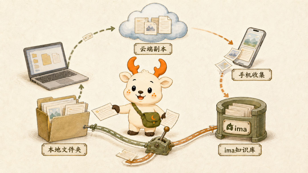 小鹿管理电脑端与手机端的双向知识库工作流
