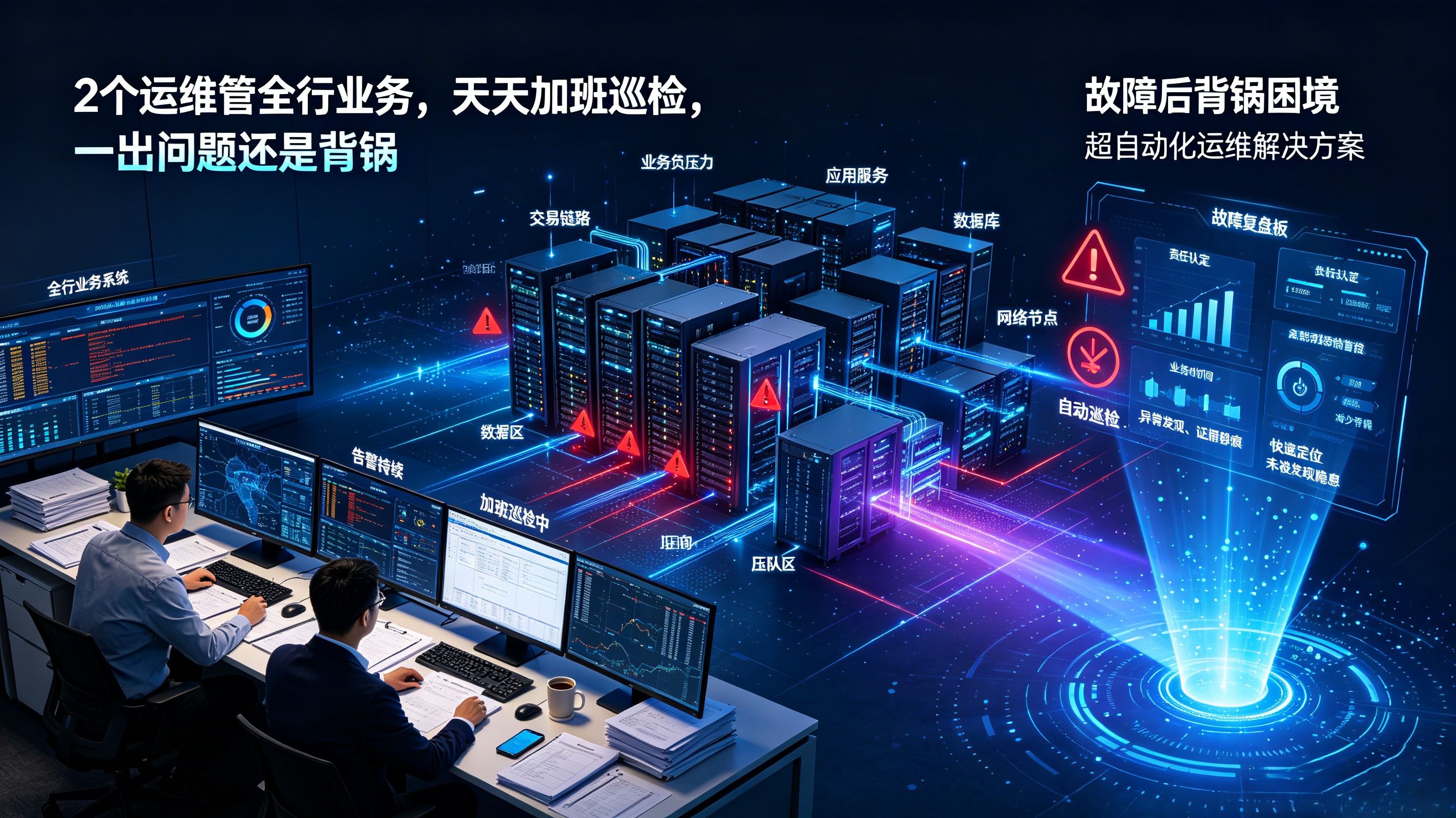2个运维管全行业务，天天加班巡检，一出问题还是背锅