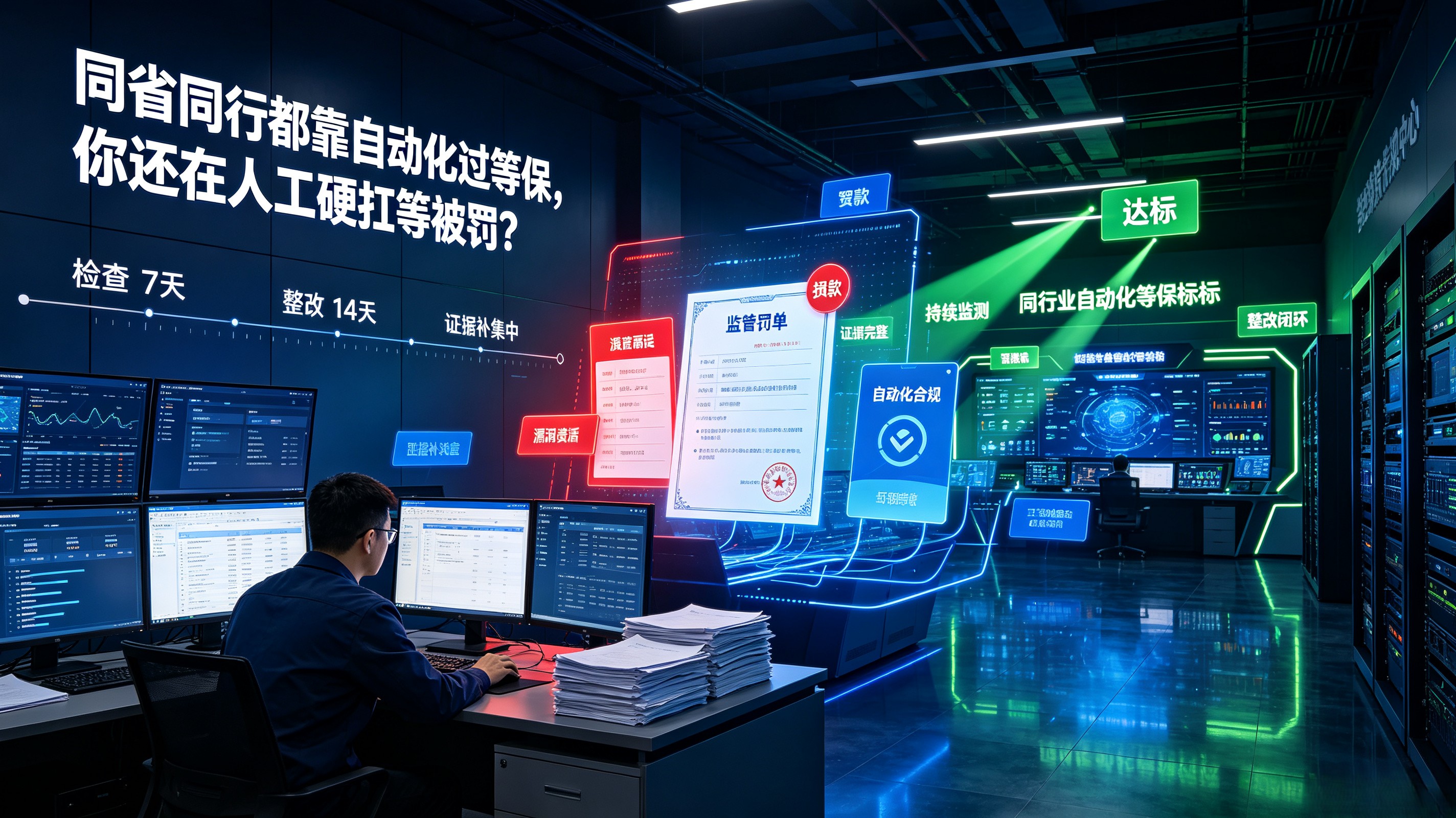 同省同行都靠自动化过等保，你还在人工硬扛等被罚？