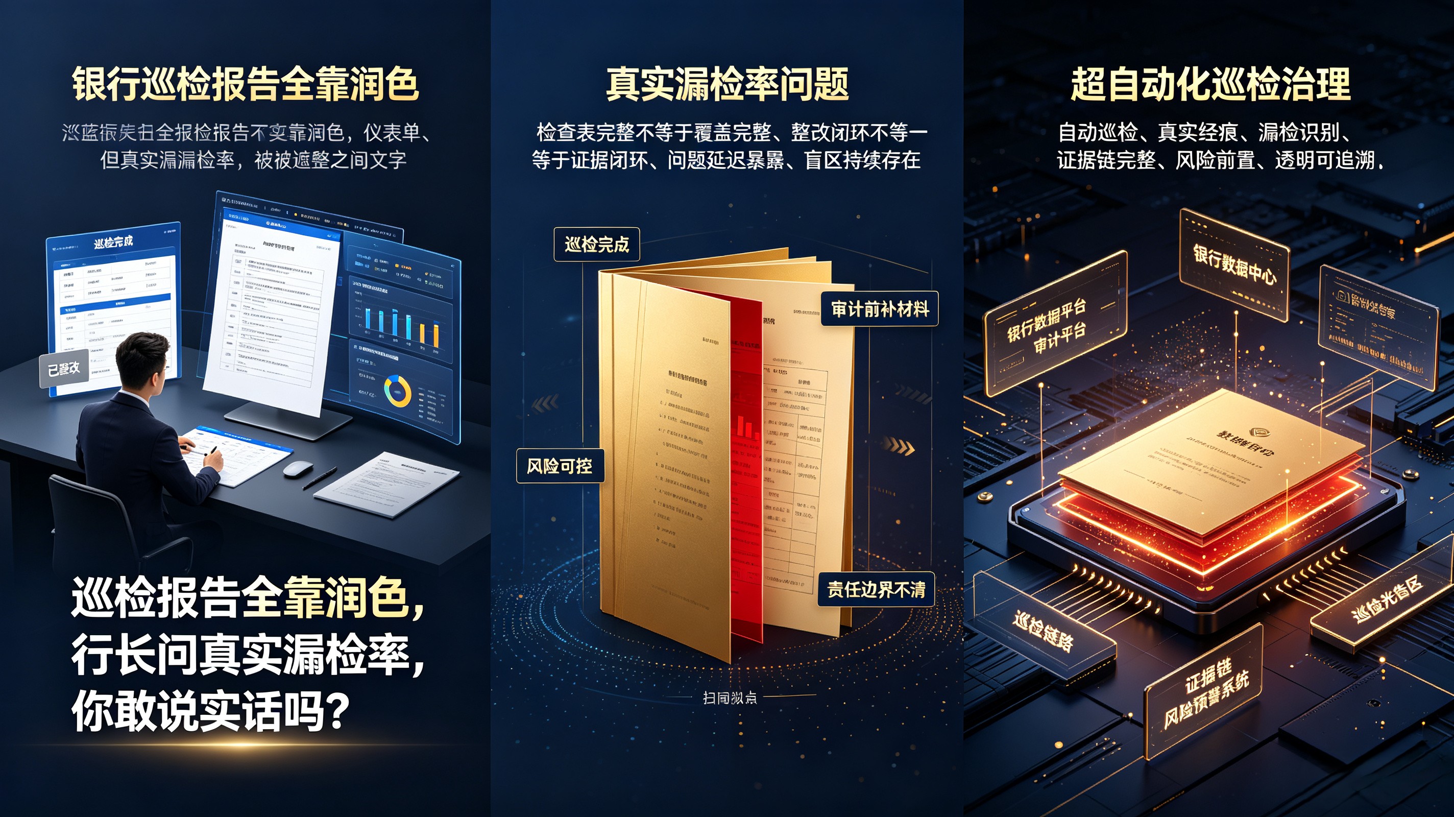 巡检报告全靠润色，行长问真实漏检率，你敢说实话吗？