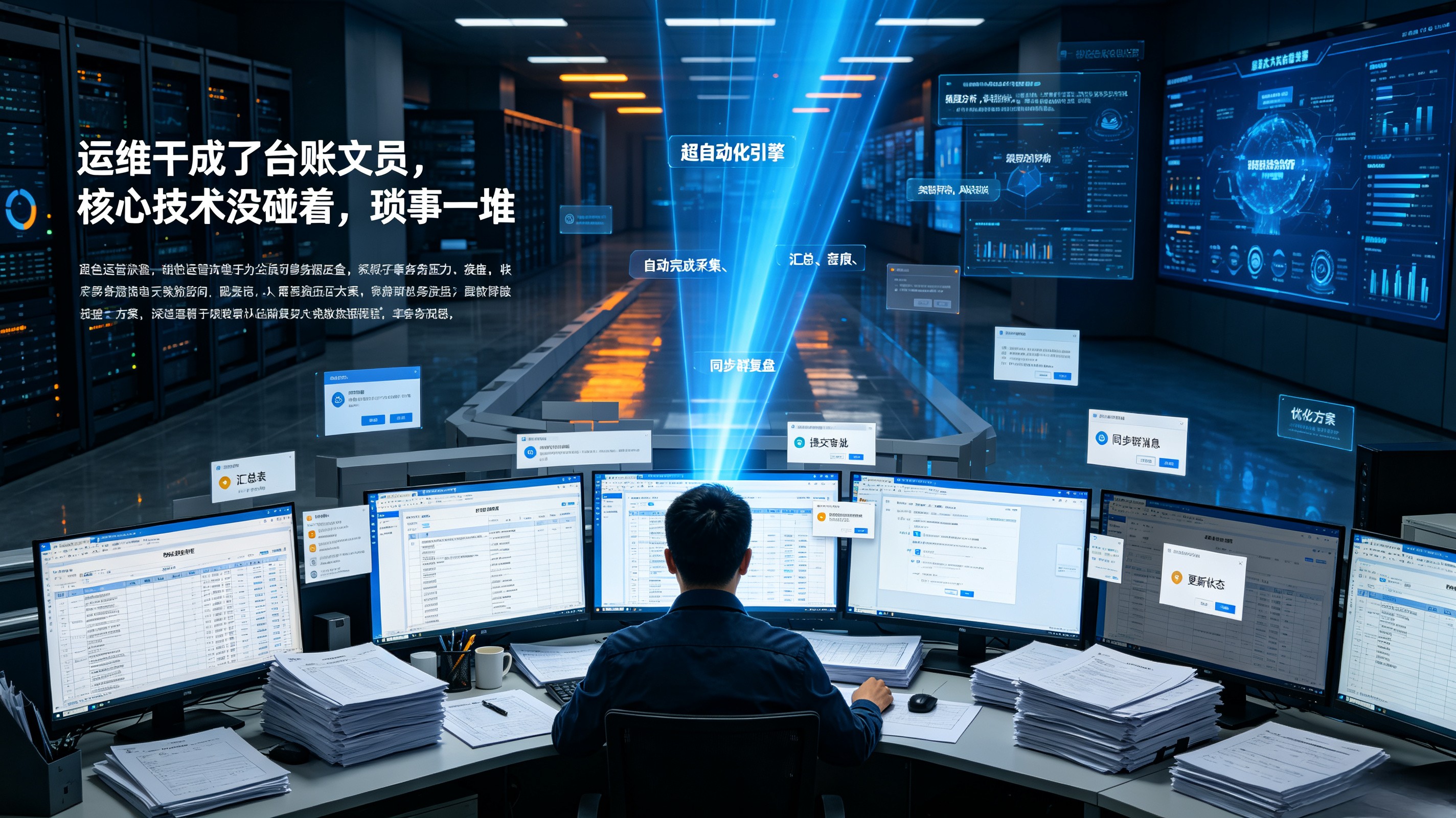 运维干成了台账文员，核心技术没碰着，琐事一堆
