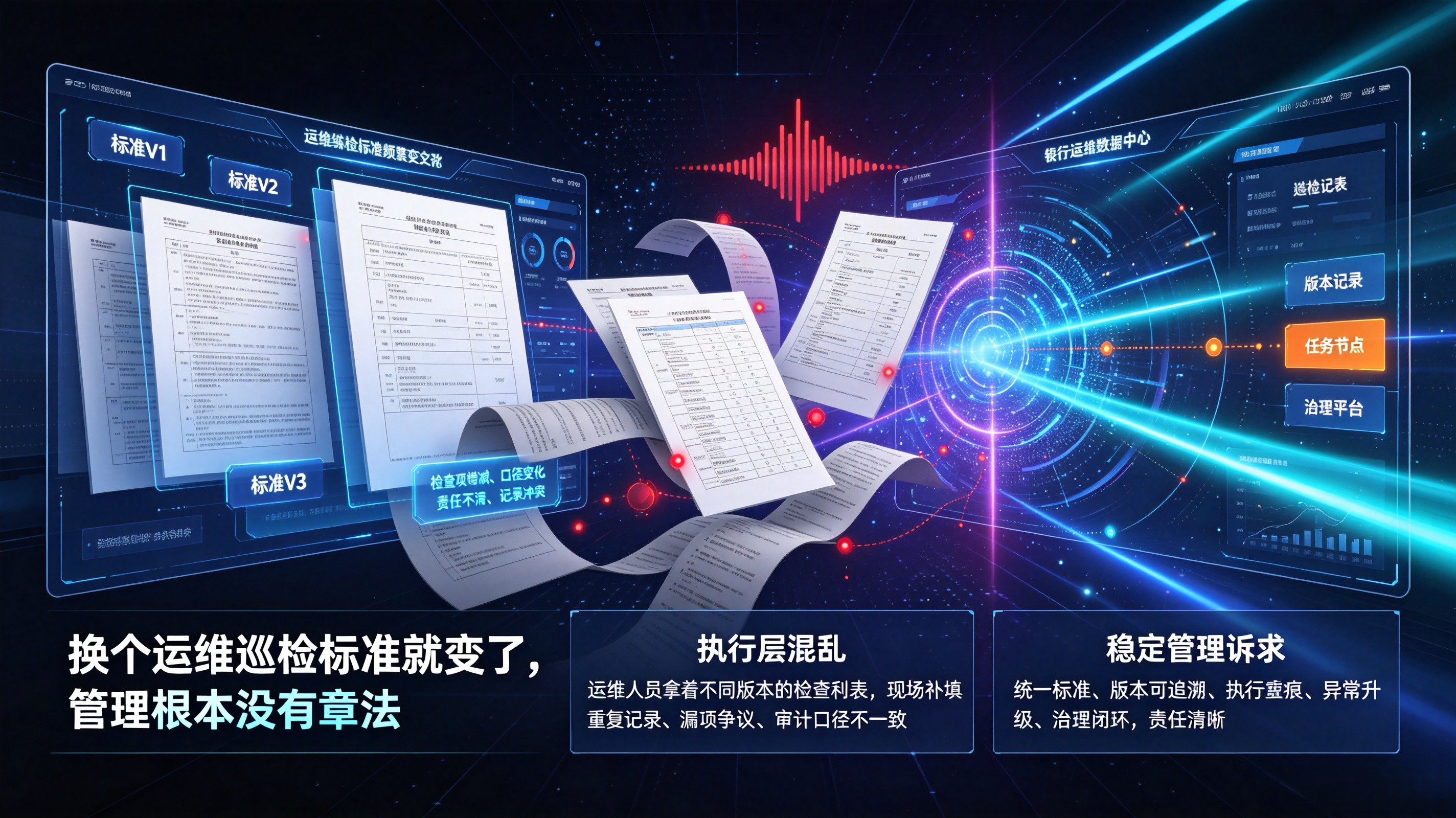 换个运维巡检标准就变了，管理根本没有章法