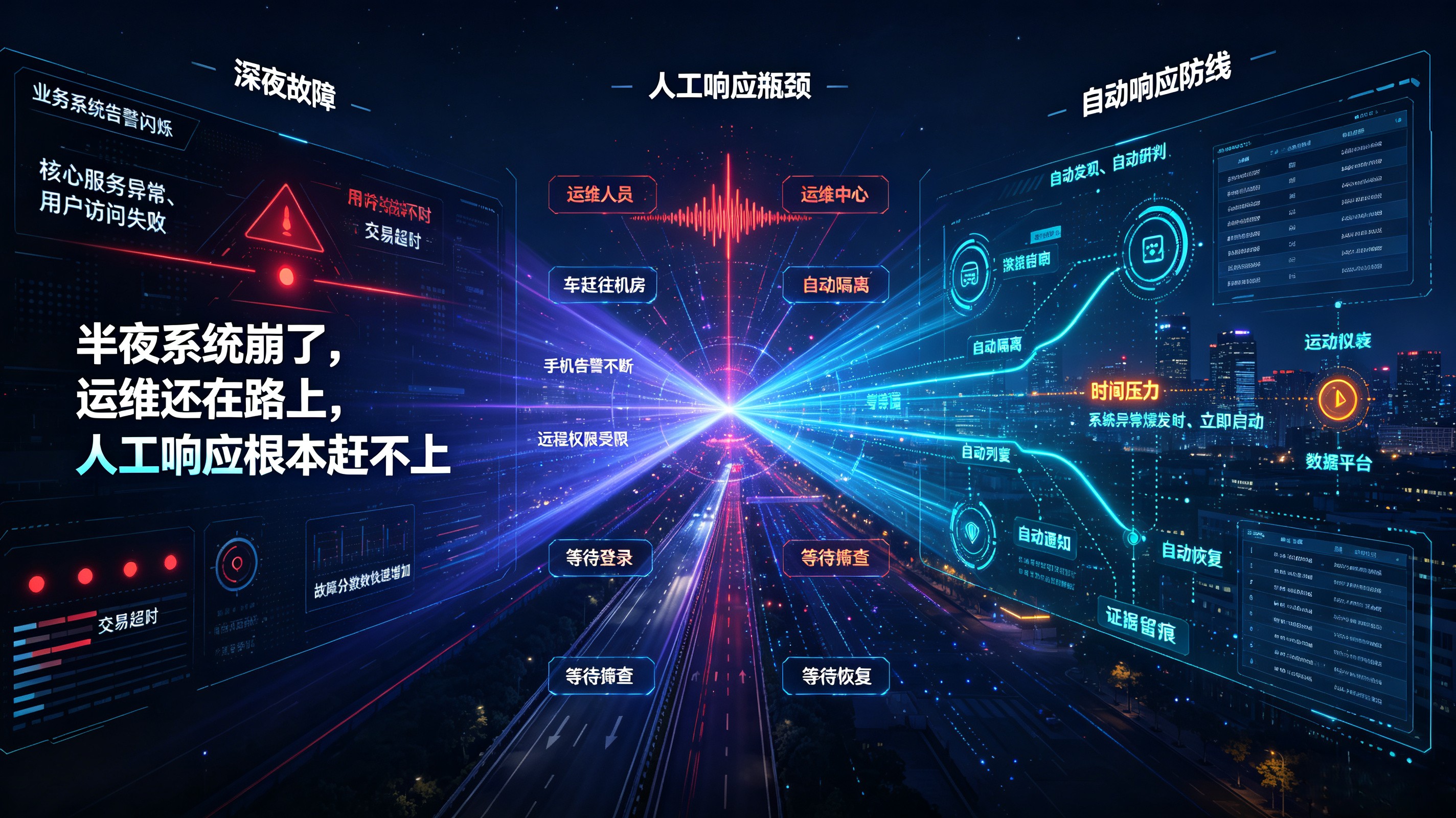 半夜系统崩了，运维还在路上，人工响应根本赶不上