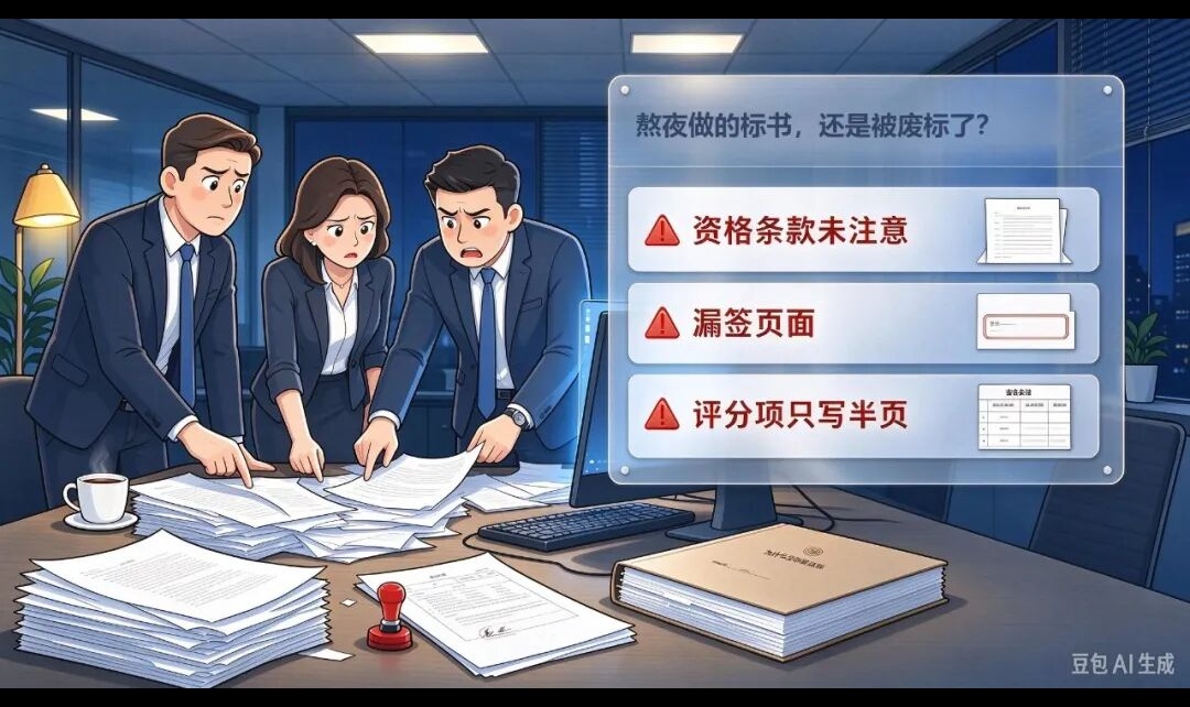 熬夜≠中标！警惕标书里容易忽略的废标雷区