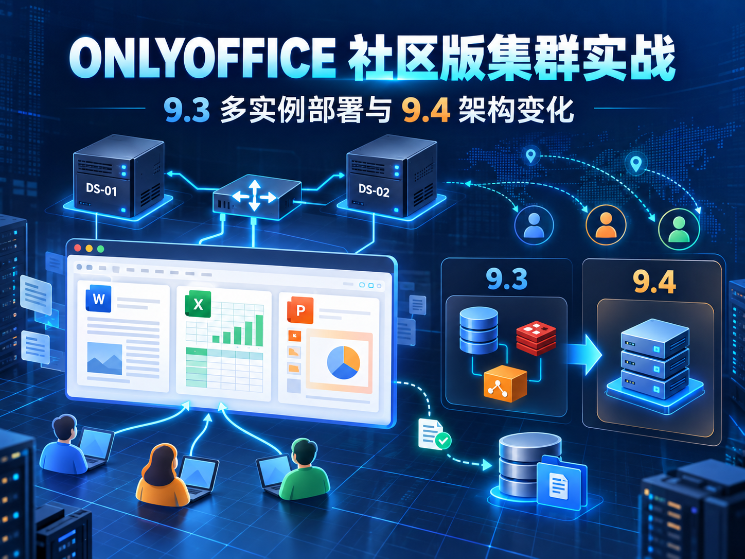 ONLYOFFICE 集群部署实战：9.3 多实例方案与 9.4 架构变化