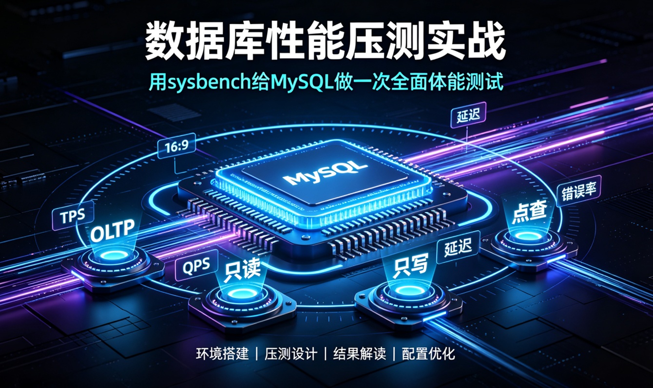数据库压测全流程：sysbench场景设计+指标解读+配置调优实战