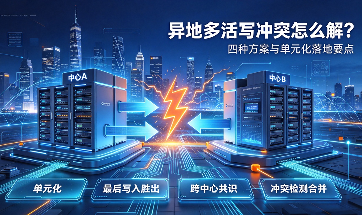 同城双活上线三个月用户投诉数据回退：异地多活写冲突的三种来源与四种解法
