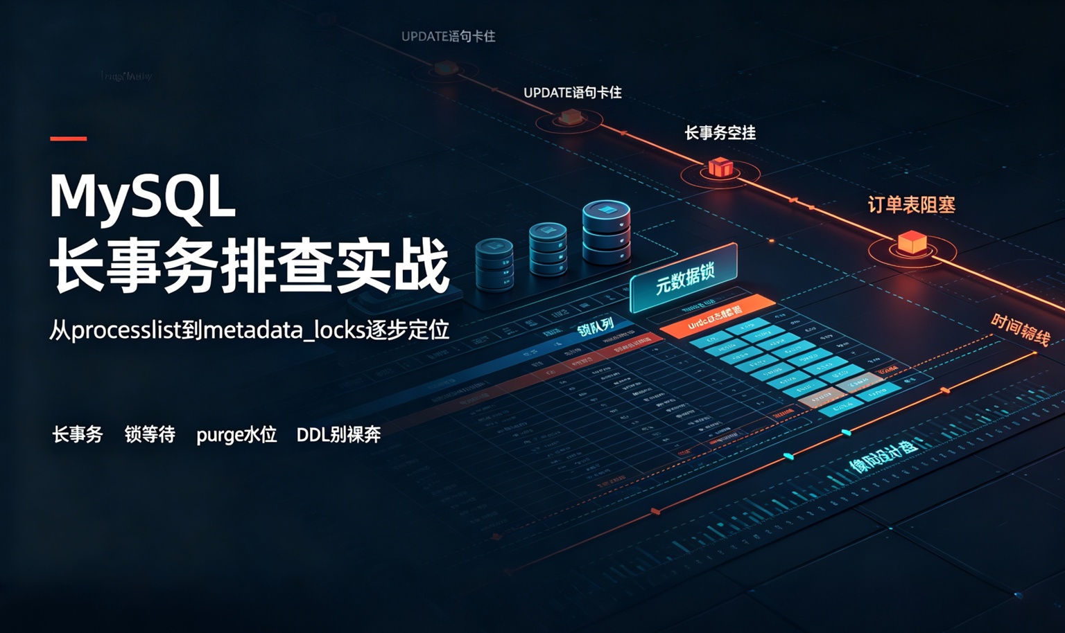 订单表一条UPDATE没提交，全表查询卡死40分钟：MDL排队机制拆解