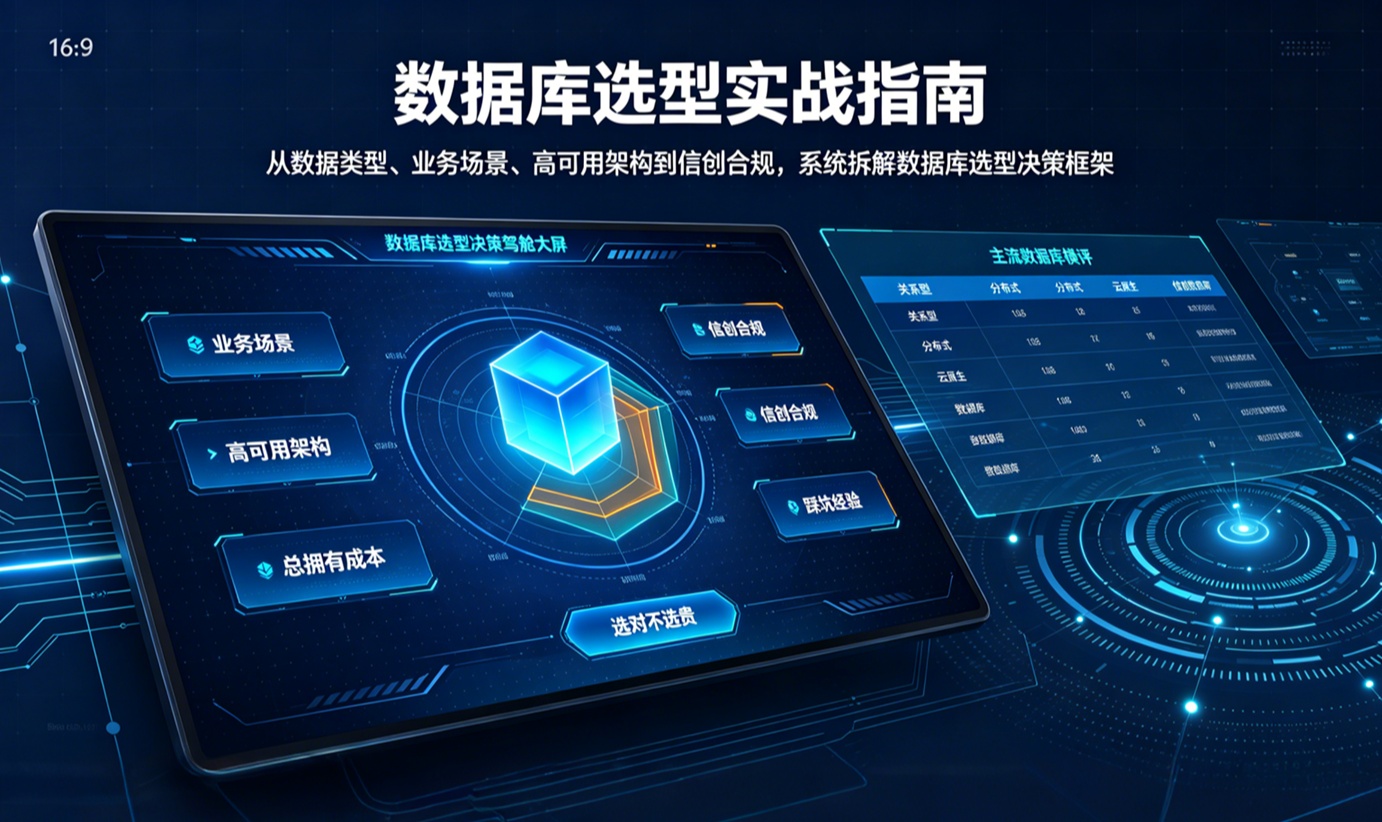数据库选型实战指南：数据模型驱动的五维评估框架与主流产品横评
