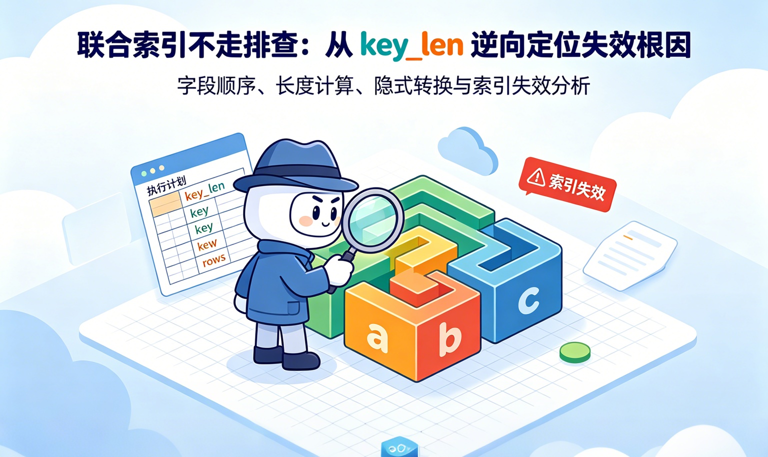 联合索引失效排查：从key_len定位字符集陷阱，6秒查询降到0.08秒