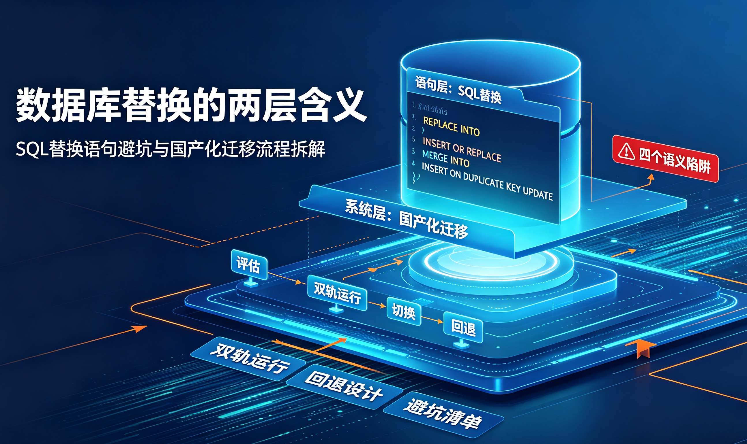数据库替换的两层含义：SQL替换语句避坑与国产化迁移流程拆解